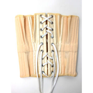 What Katie Did Peachy Nude Satin Corset Size US 6 UK 10